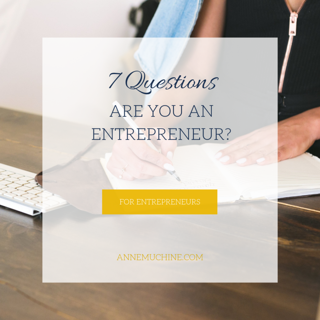 7 Questions to Consider before your become an Entrepreneur? | Entrepreneur Quiz, Small Business | www.annemuchine.com