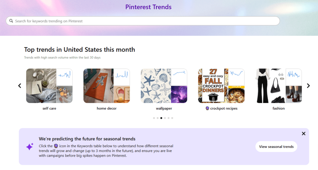 Using Pinterest Trends for Keyword Research